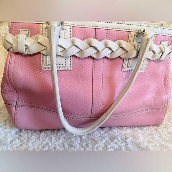 Authentic COACH Leather tote women’s bag satchel - Picture 3 of 7